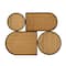 Brown Bamboo Modern Abstract Wall Decor, 28" x 3" x 21"